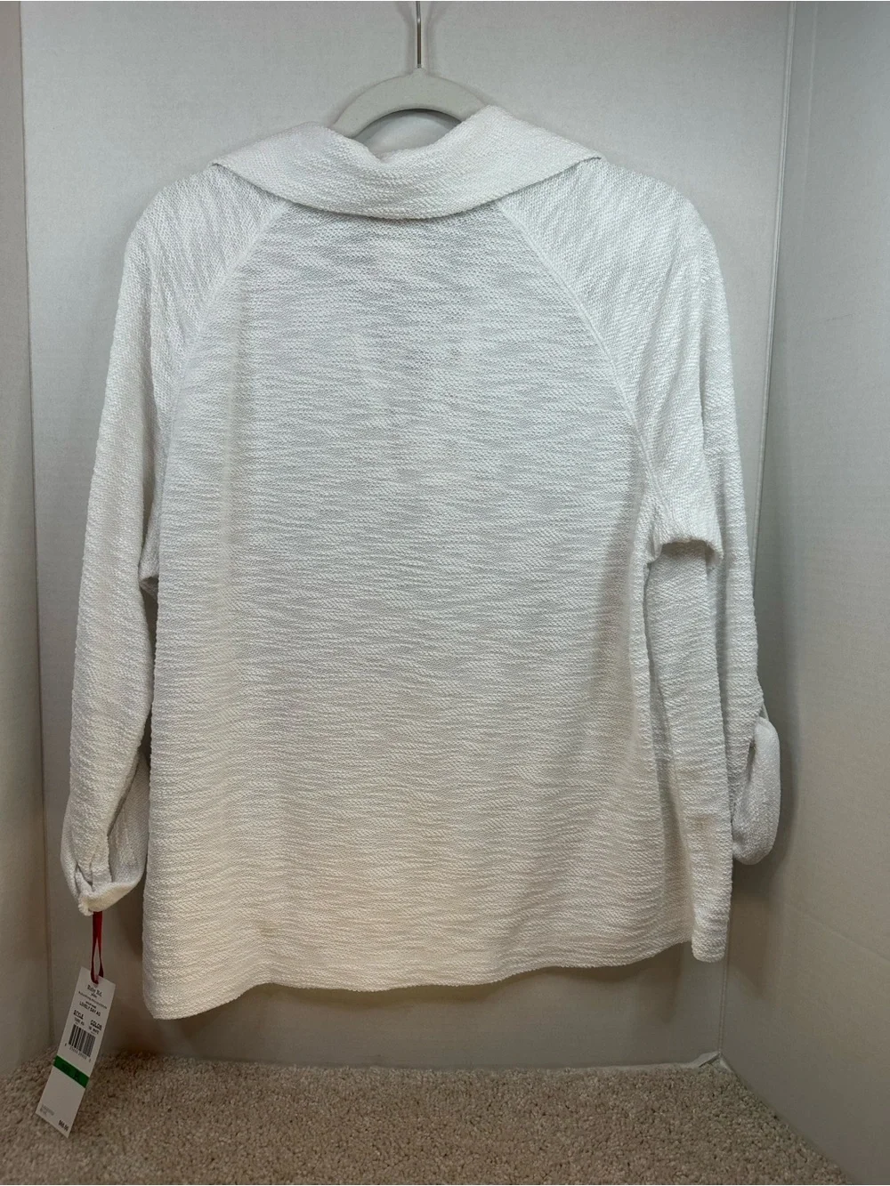 Ruby Rd. PL White Lace-Up Pullover Sweater - Picture 6 of 6